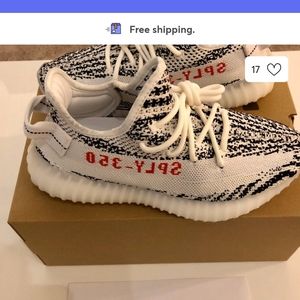 Yeezys boost 350 zebra size 10